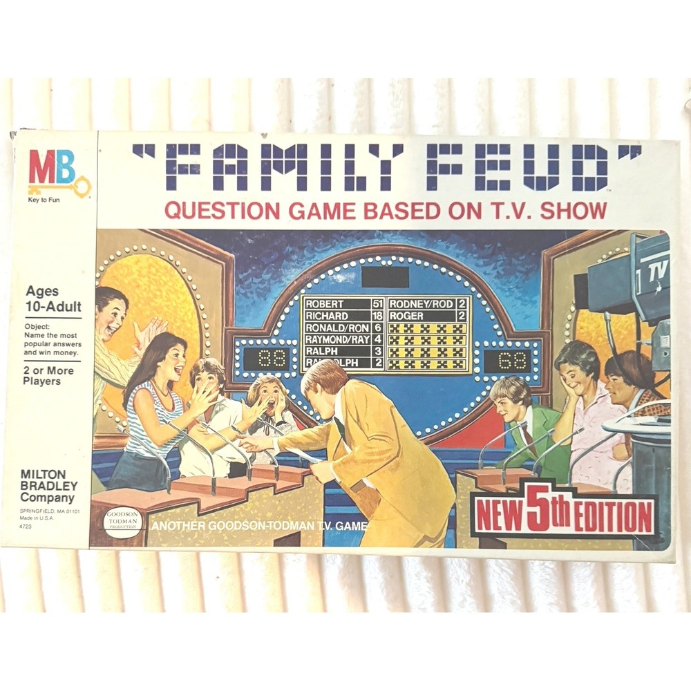 Family Feud Board Game 5th Edition Milton Bradley Complete